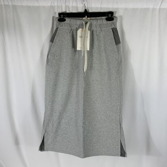 Inherit Dresses & Skirts - Inherit Sport Knit Side-Slit Skirt in Grey Size S